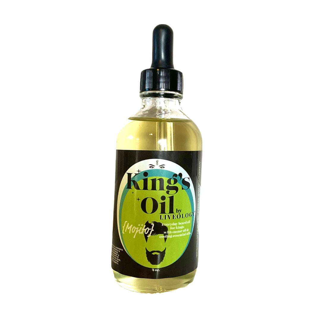 KING’S OIL {Mojito} Light Beard Oil Blend. eucalyptus + mint image 3