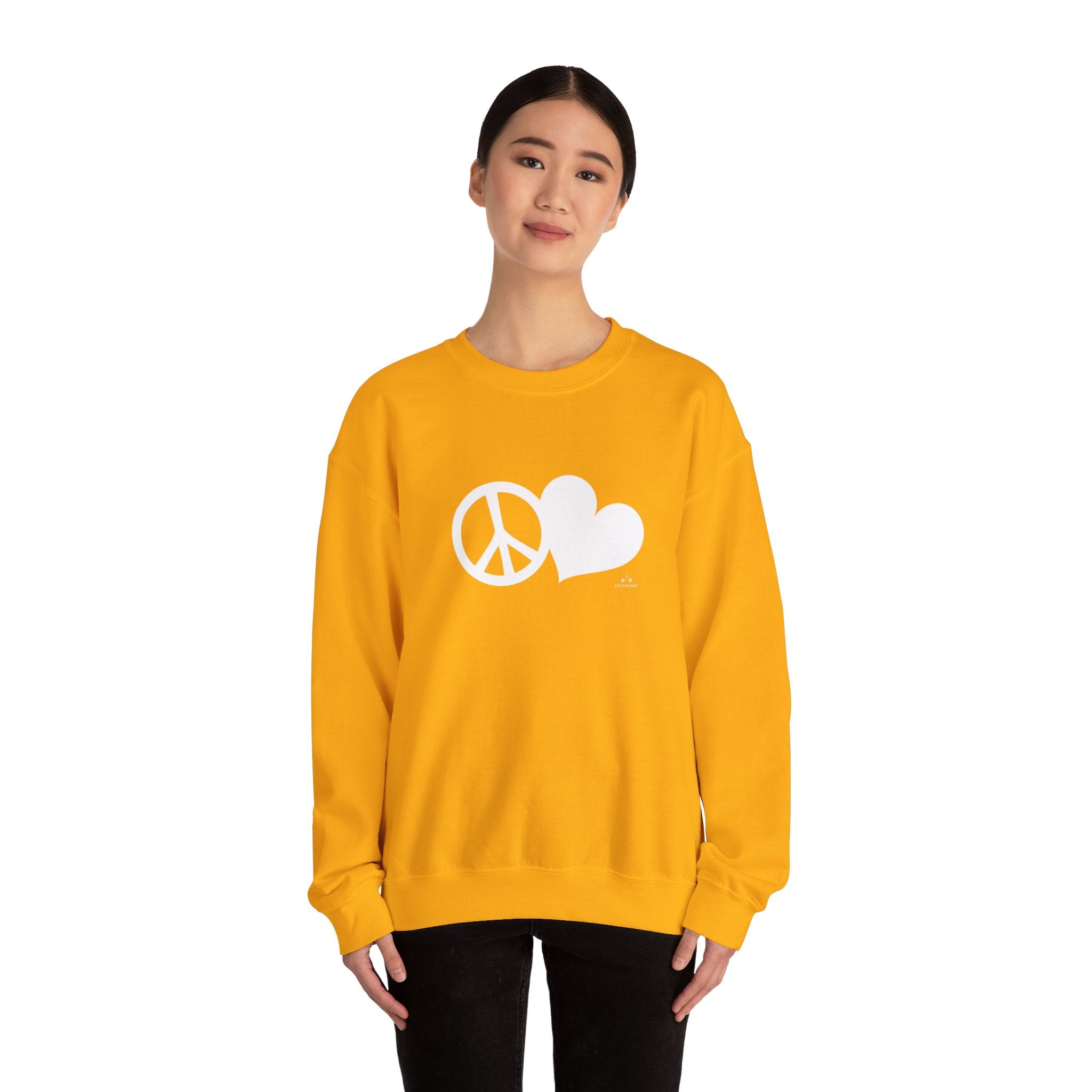 peace + love sweatshirt image 3