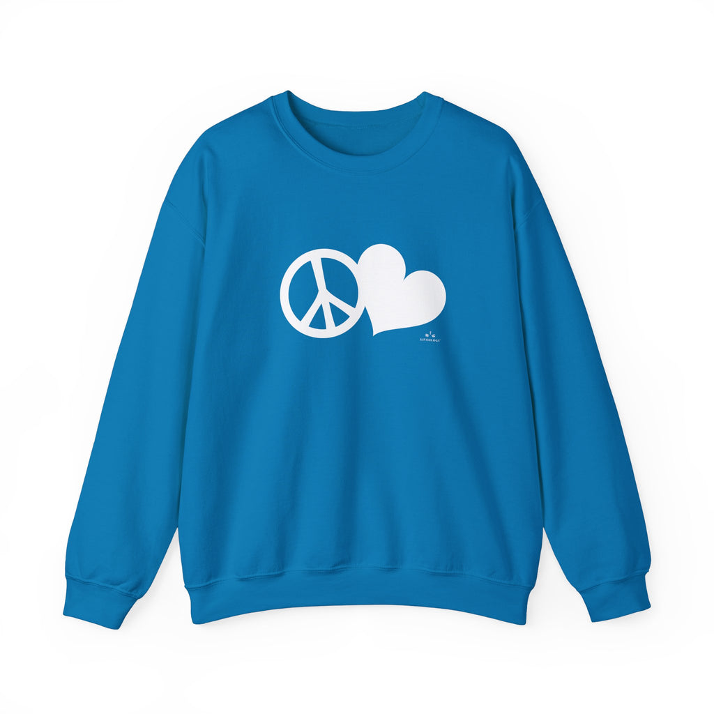 peace + love sweatshirt image 1