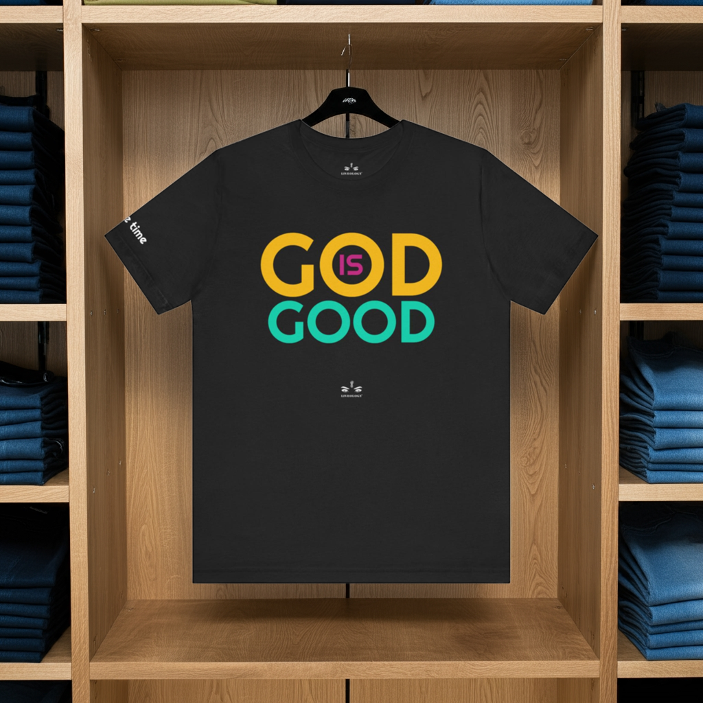 God is Good All the Time Tee by Liveology® Pop Colors Unisex image 0