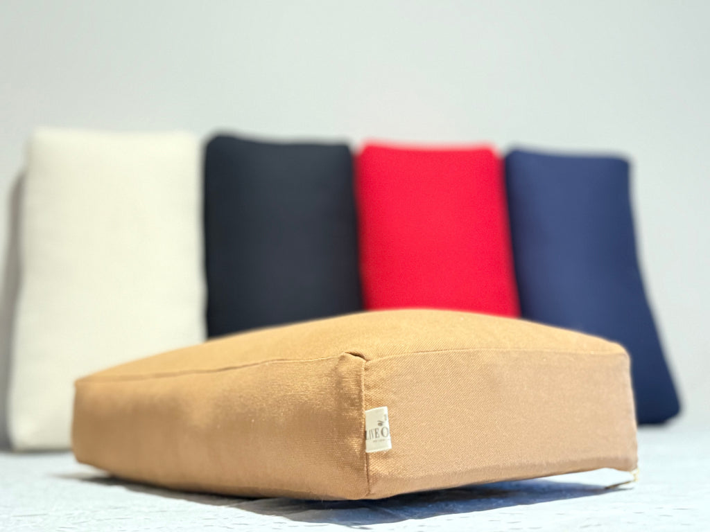 Kneeling Prayer Cushion: Firm Foam Support with Pillow Top. Handmade in USA!