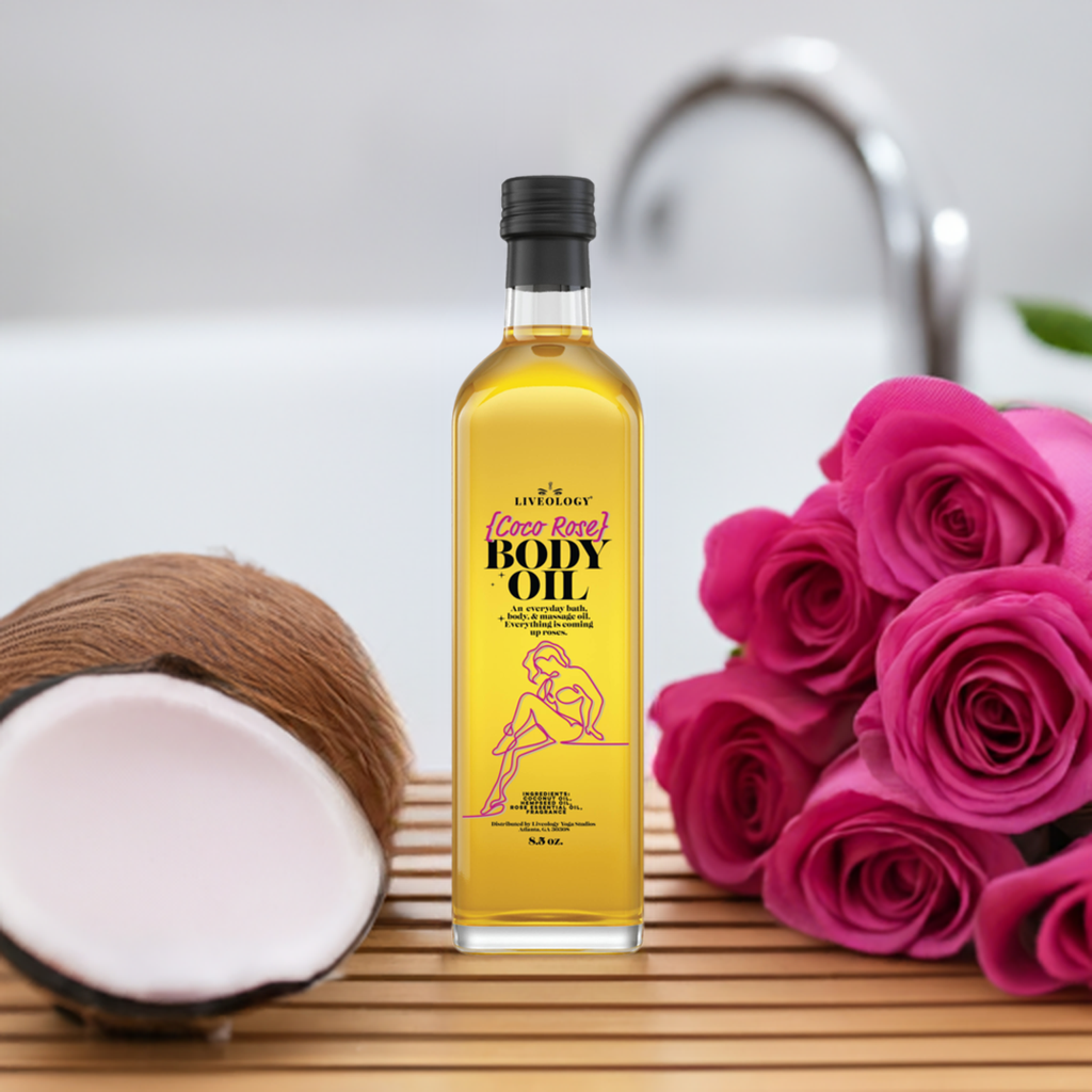 BODY OIL {Coco Rose} coco + hempseed + essential oils 8.5 oz image 0